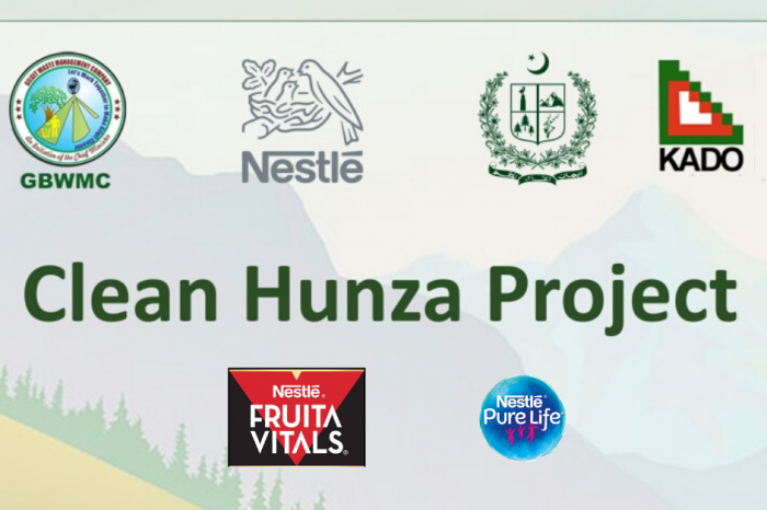 Nestle will partner with the "Clean Hunza Project" to recycle plastic waste